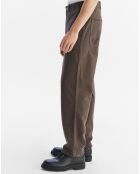 Pantalon 100% Coton cacao