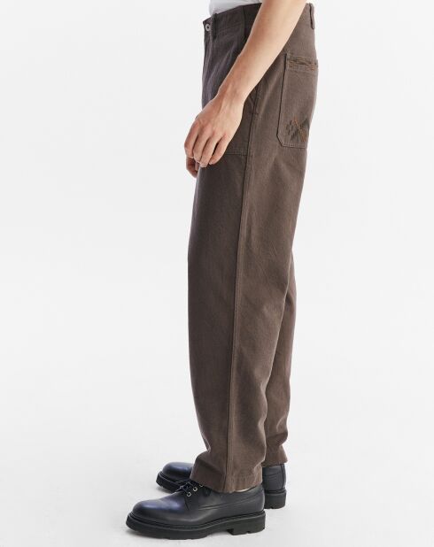 Pantalon 100% Coton cacao