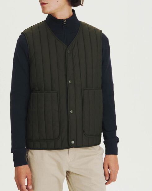 Veste sans manches matelassée avocat