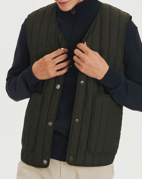 Veste sans manches matelassée avocat