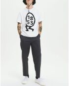 Pantalon en Coton mélangé charbon