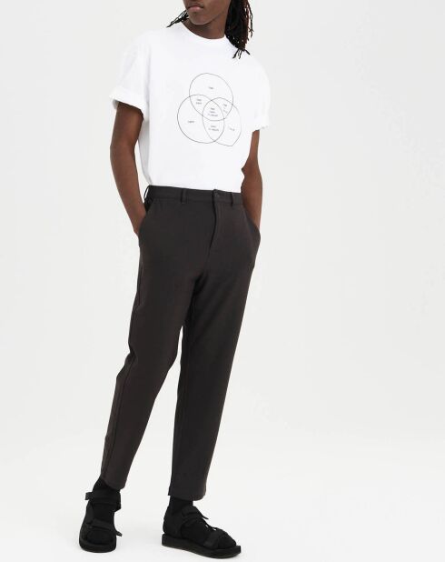 Pantalon droit charbon