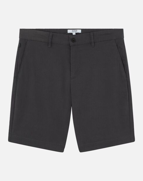 Short en Coton charbon