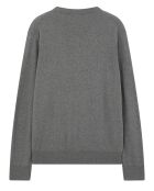 Pull 100% Coton heather grey