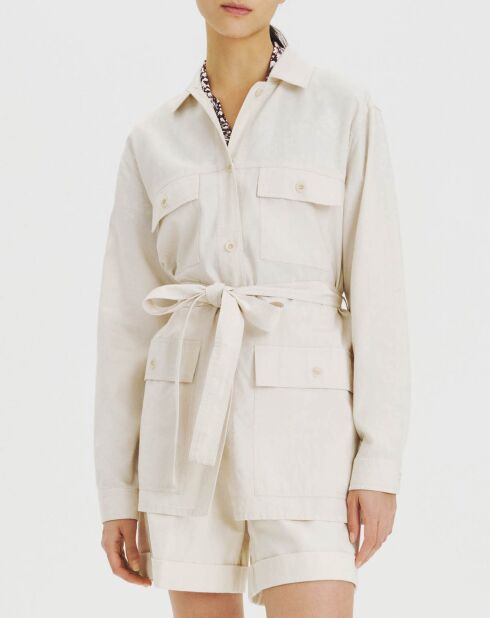 Surchemise en Tencel & Coton bisque