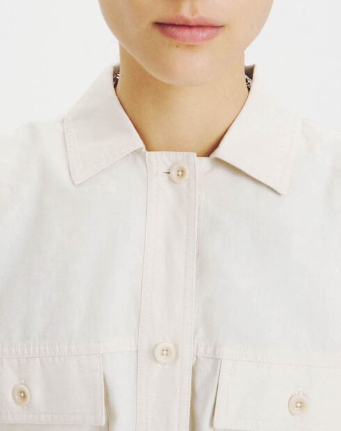 Surchemise en Tencel & Coton bisque