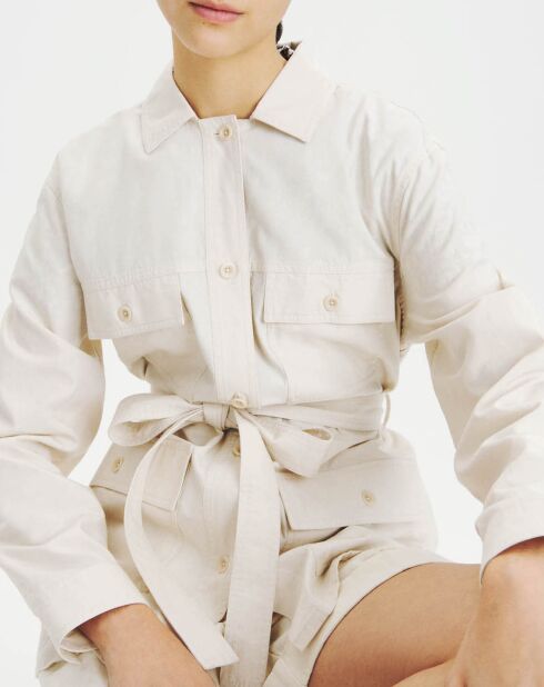 Surchemise en Tencel & Coton bisque