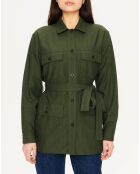 Surchemise en Tencel & Coton avocat