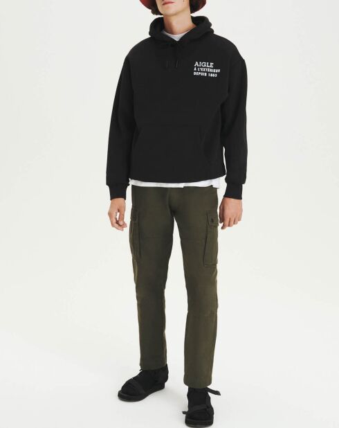 Sweat à capuche black onyx