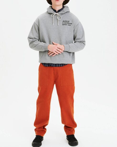 Sweat à capuche heather grey