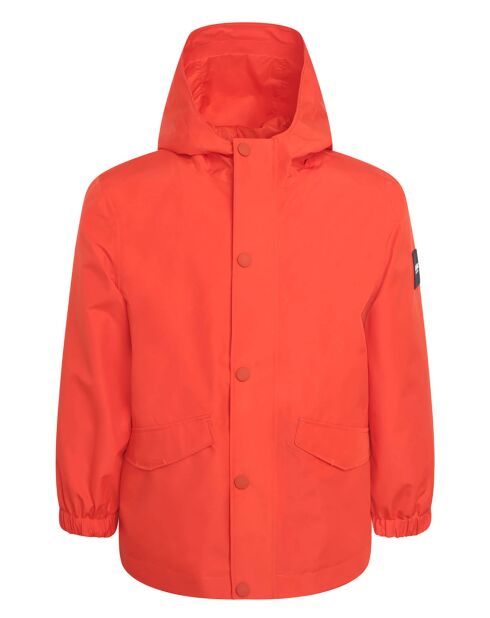 Veste coupe-vent à capuche poivron