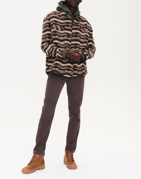 Surchemise en Coton mélangé cacao