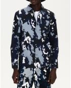 Chemise 100% Coton imprimée noire