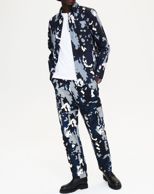 Chemise 100% Coton imprimée noire