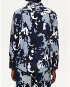 Chemise 100% Coton imprimée noire