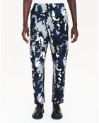 Pantalon 100% Coton imprimé noir
