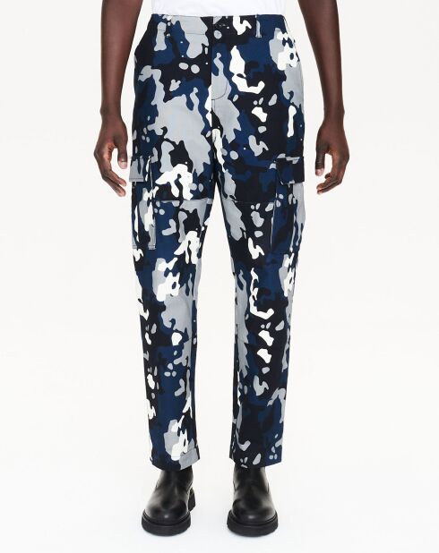 Pantalon 100% Coton imprimé noir