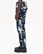 Pantalon 100% Coton imprimé noir