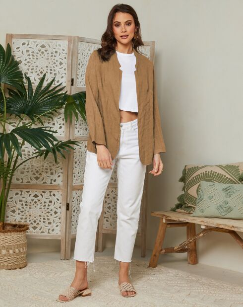 Madanie cameljack van 100% linnen