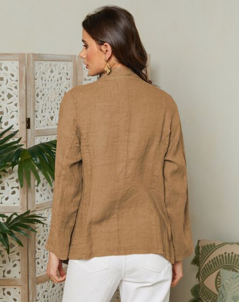 Madanie cameljack van 100% linnen
