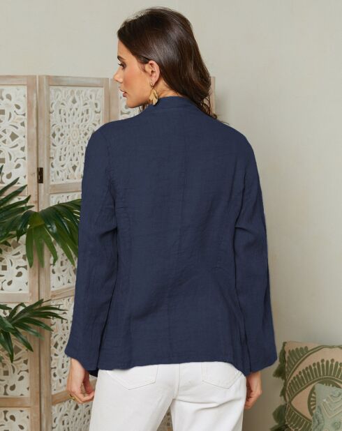 Veste 100% Lin Madanie marine