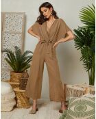 Combinaison 100% Lin Yaona camel
