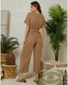 Combinaison 100% Lin Yaona camel