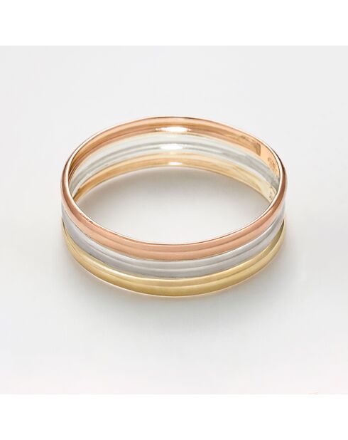 Bague Maryam or tricolore