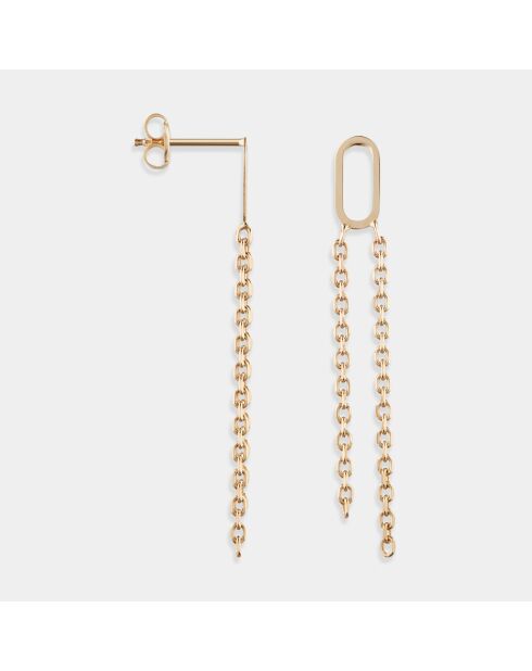 Boucles d'oreilles Valerie or jaune