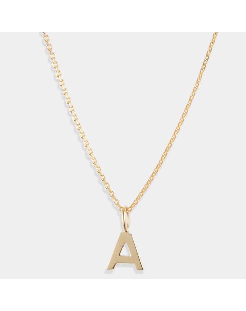 Pendentif Lettre A or jaune
