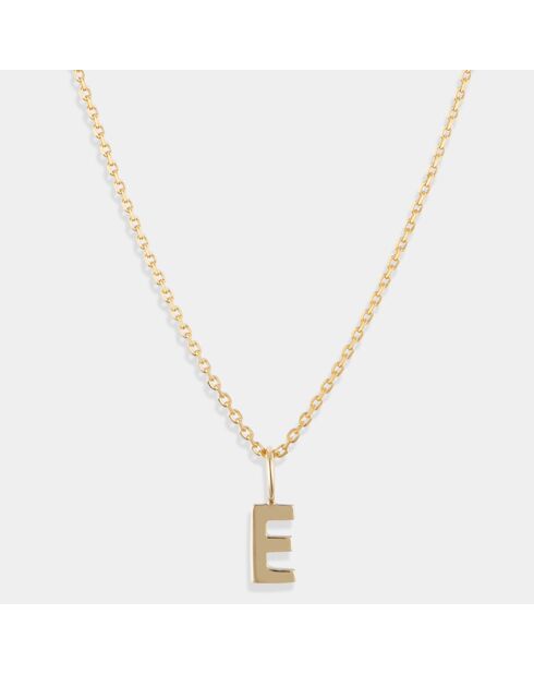 Pendentif Lettre E or jaune
