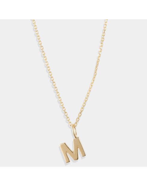 Pendentif Lettre M or jaune