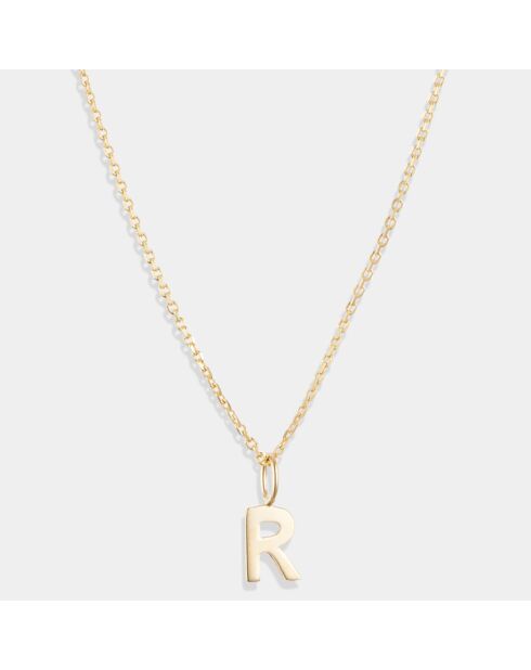 Pendentif Lettre R or jaune