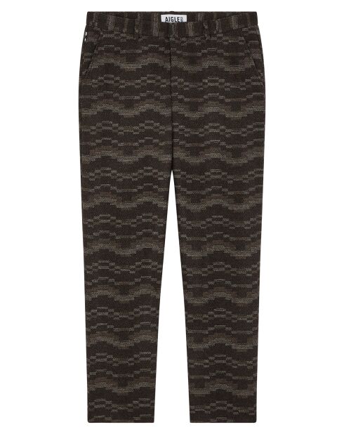 Pantalon en Laine mélangée cacao