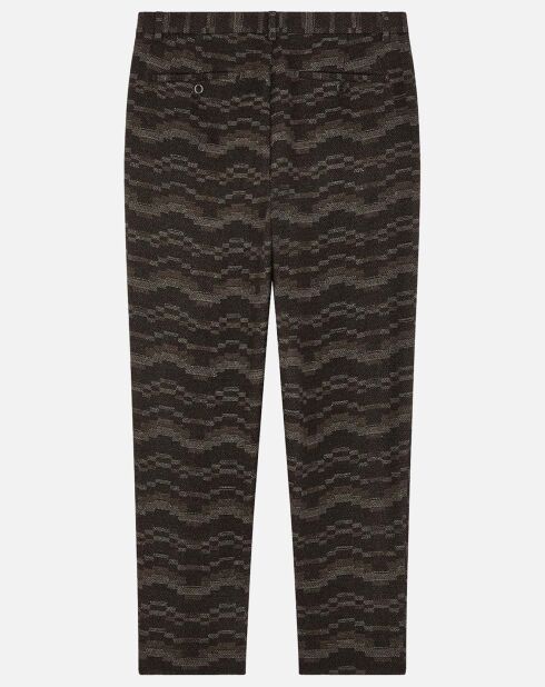 Pantalon en Laine mélangée cacao