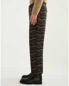 Pantalon en Laine mélangée cacao