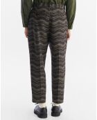 Pantalon en Laine mélangée cacao
