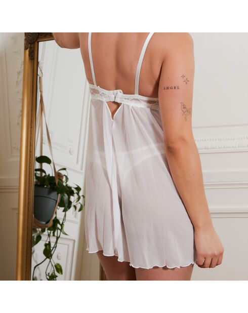 Nuisette & String Say blancs