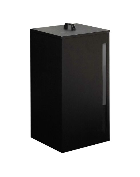 Réservoir à granules et pellets 70L noir - 36x36x76 cm