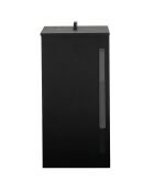 Réservoir à granules et pellets 70L noir - 36x36x76 cm