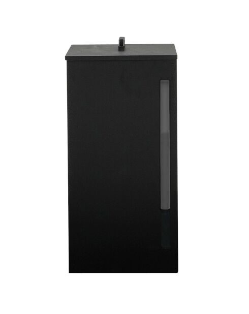 Réservoir à granules et pellets 70L noir - 36x36x76 cm