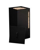 Réservoir à granules et pellets 70L noir - 36x36x76 cm
