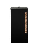 Réservoir à granules et pellets 70L noir - 36x36x76 cm