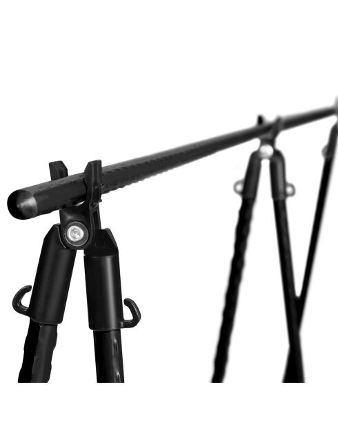 2 Serres de potager spéciales tomates en métal gris anthracite - 115x30x128 cm