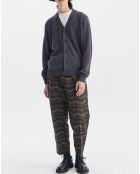 Cardigan 100% Laine gris foncé