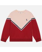 Sweat bicolore pale blush