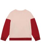 Sweat bicolore pale blush