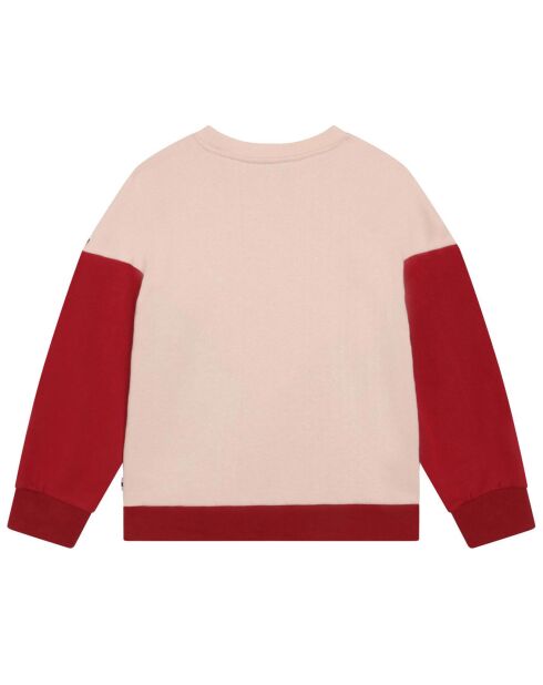 Sweat bicolore pale blush