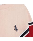 Sweat bicolore pale blush