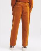 Pantalon en Velours côtelé Badozam orange